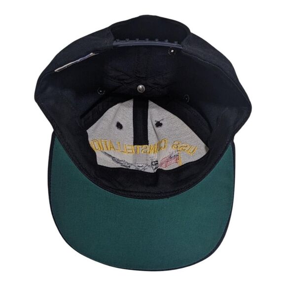 Vintage USS Constellation CV-64 Navy Ship Military Snapback Blue Hat USA - Picture 3 of 4